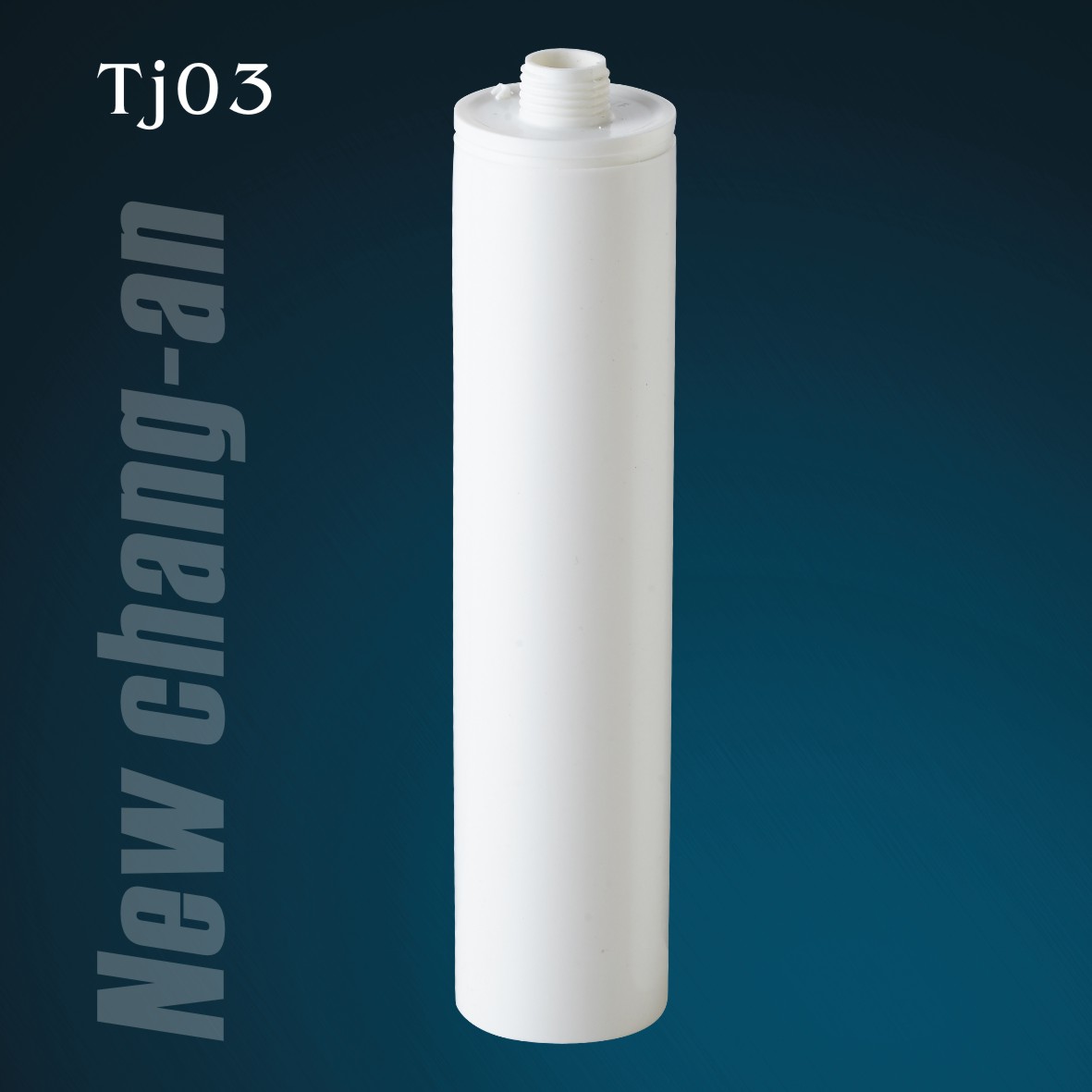 Белый пластиковый картридж 330 мл для силиконового герметика
