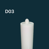 300 мл белого стеклянного клея Упаковки HDPE Пластиковый картридж для силиконового герметика для строительства