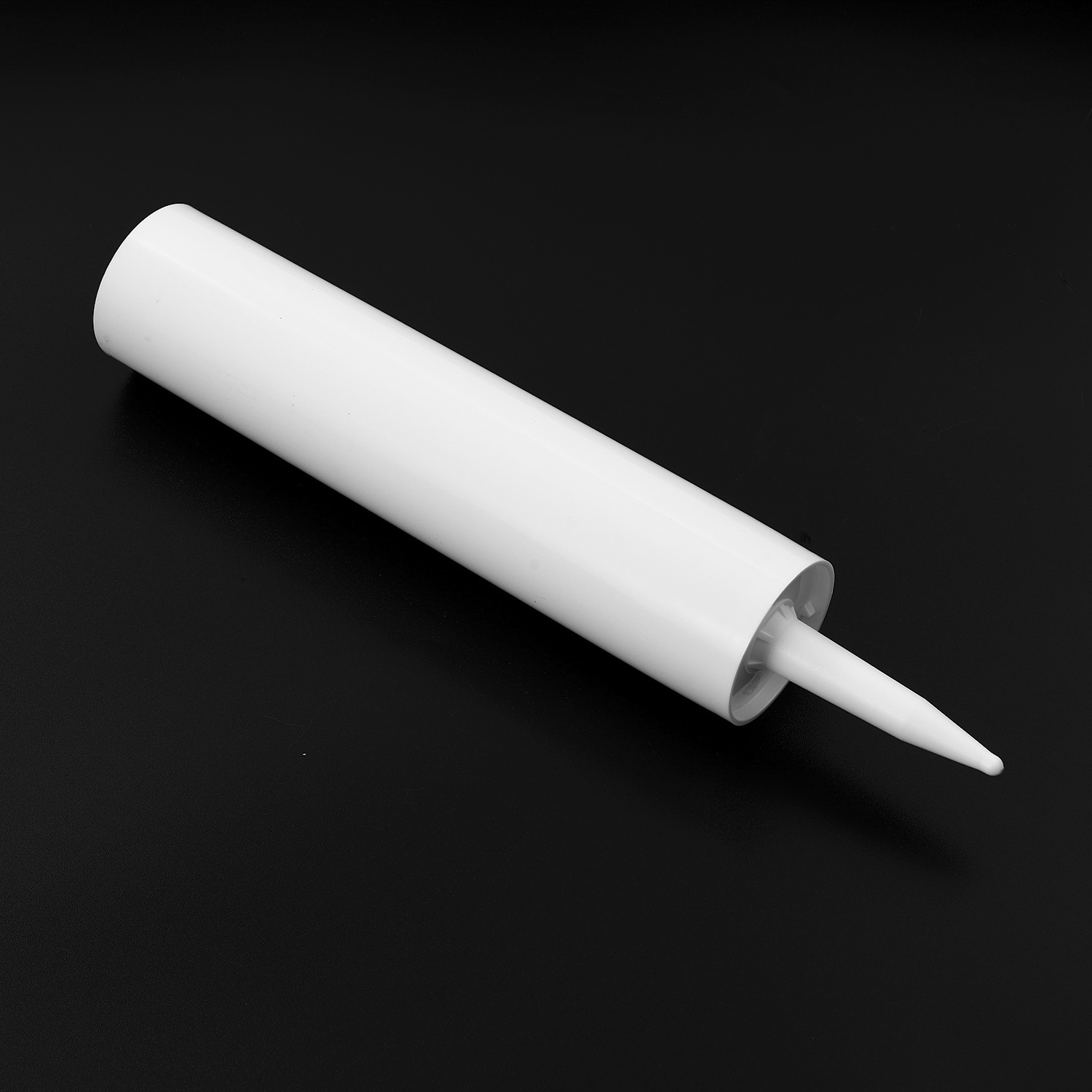 300 мл белого HDPE Промышленная стеклянная клейкая упаковка Пластиковый патрон с сопло для силиконового герметика для строительной промышленности